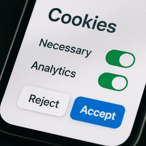 Cookies settings panel